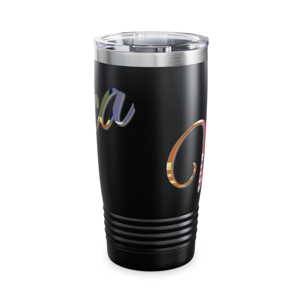 Ringneck 20oz Stainless Travel Tumbler — Colorful Script "Veronica" Name Design