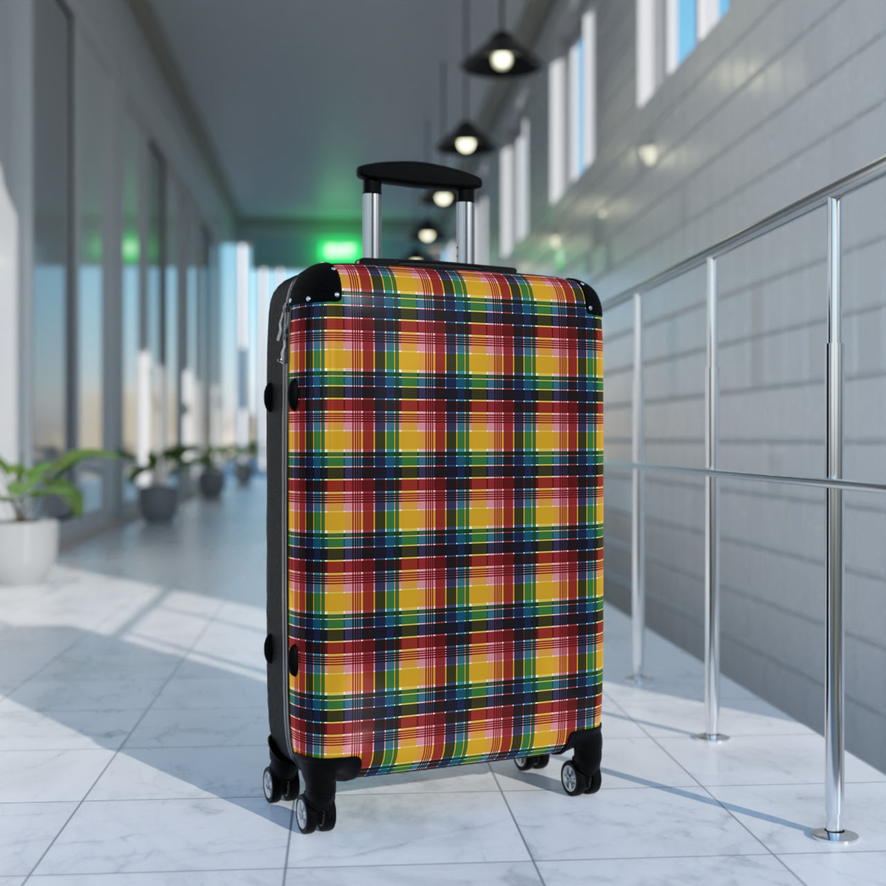 Virgin Islands Madras Suitcase