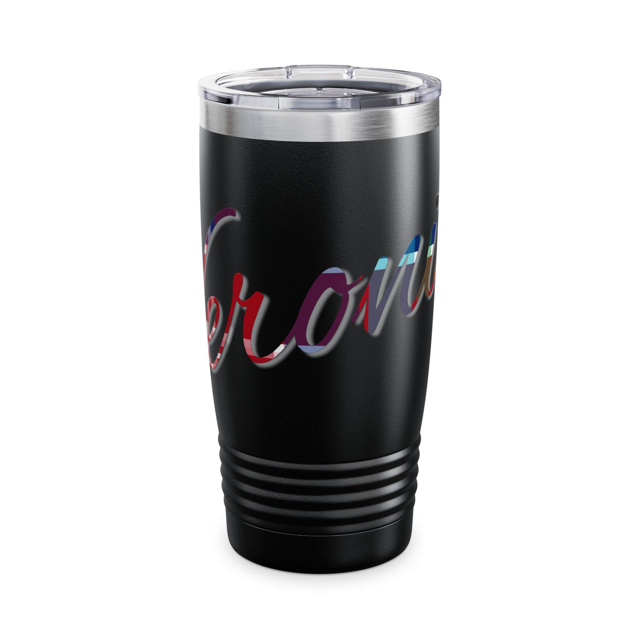 Ringneck 20oz Stainless Travel Tumbler — Colorful Script "Veronica" Name Design
