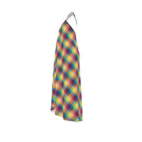 Thumbnail for Virgin Islands Madras Halter Dress
