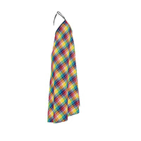 Thumbnail for Virgin Islands Madras Halter Dress