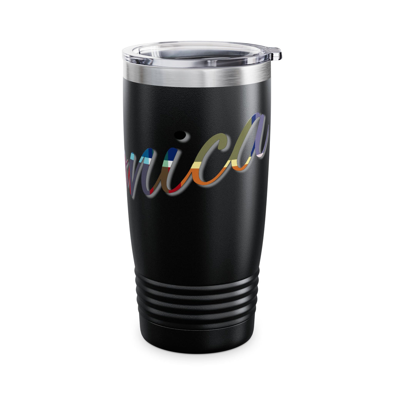 Ringneck 20oz Stainless Travel Tumbler — Colorful Script "Veronica" Name Design