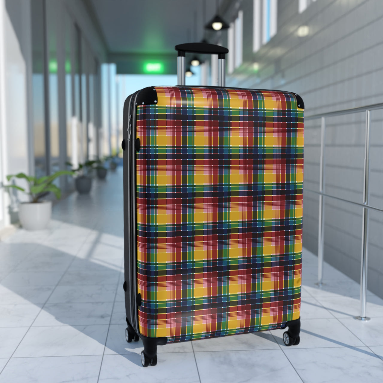 Virgin Islands Madras Suitcase