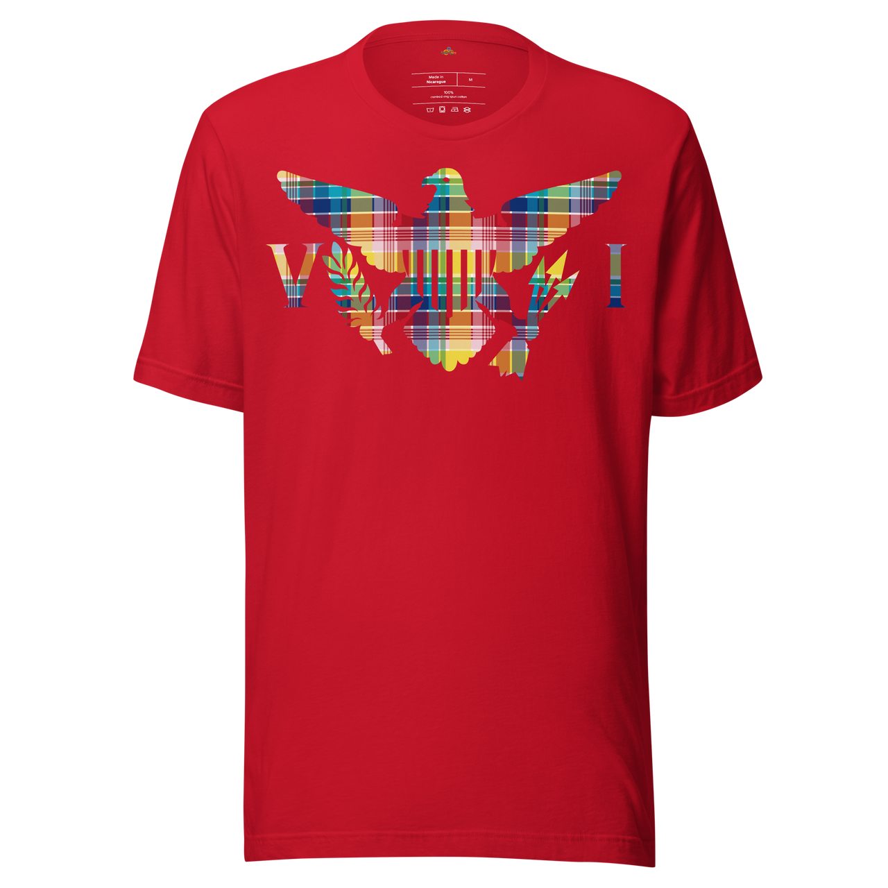 Virgin Islands Madras Flag Unisex T-Shirt