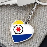 Thumbnail for Bonaire Flag Heart Keychain