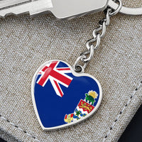 Thumbnail for Cayman Islands Flag Heart Keychain
