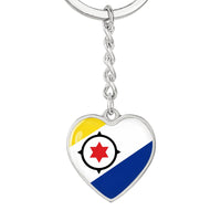 Thumbnail for Bonaire Flag Heart Keychain