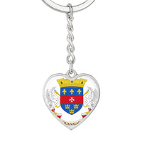 Thumbnail for St. Barths Flag Heart Keychain