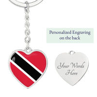 Thumbnail for Trinidad and Tobago Flag Heart Keychain