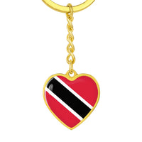 Thumbnail for Trinidad and Tobago Flag Heart Keychain