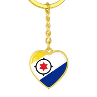 Thumbnail for Bonaire Flag Heart Keychain