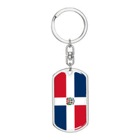 Thumbnail for Dominican Republic Flag DogTag KeyChain