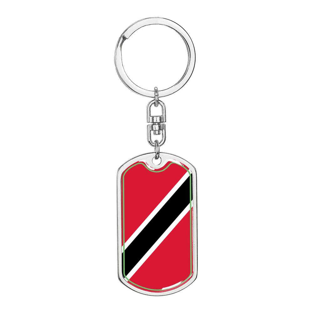 Trinidad and Tobago Flag DogTag KeyChain