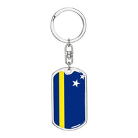 Thumbnail for Curacao Flag DogTag KeyChain