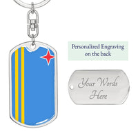 Thumbnail for Aruba Flag DogTag KeyChain