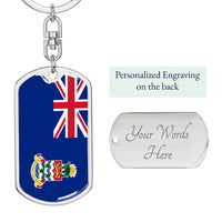Thumbnail for Cayman Islands Flag DogTag KeyChain