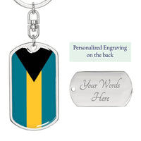 Thumbnail for Bahamas Flag DogTag KeyChain