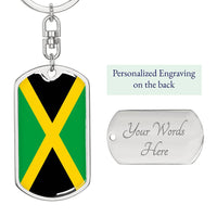 Thumbnail for Jamaica Flag DogTag KeyChain