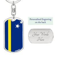 Thumbnail for Curacao Flag DogTag KeyChain
