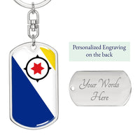Thumbnail for Bonaire Flag DogTag KeyChain