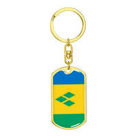 Thumbnail for St Vincent and the Grenadines Flag DogTag KeyChain