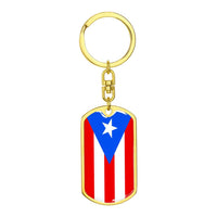 Thumbnail for Puerto Rico Flag DogTag KeyChain