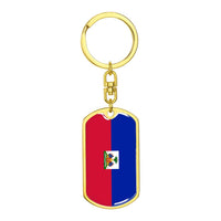 Thumbnail for Haiti Flag DogTag KeyChain