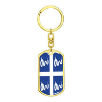 Thumbnail for Martinique Flag DogTag KeyChain