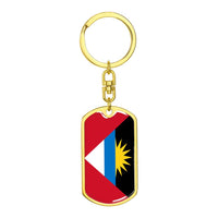 Thumbnail for Antigua and Barbuda Flag DogTag KeyChain