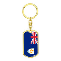 Thumbnail for Anguilla Flag DogTag KeyChain