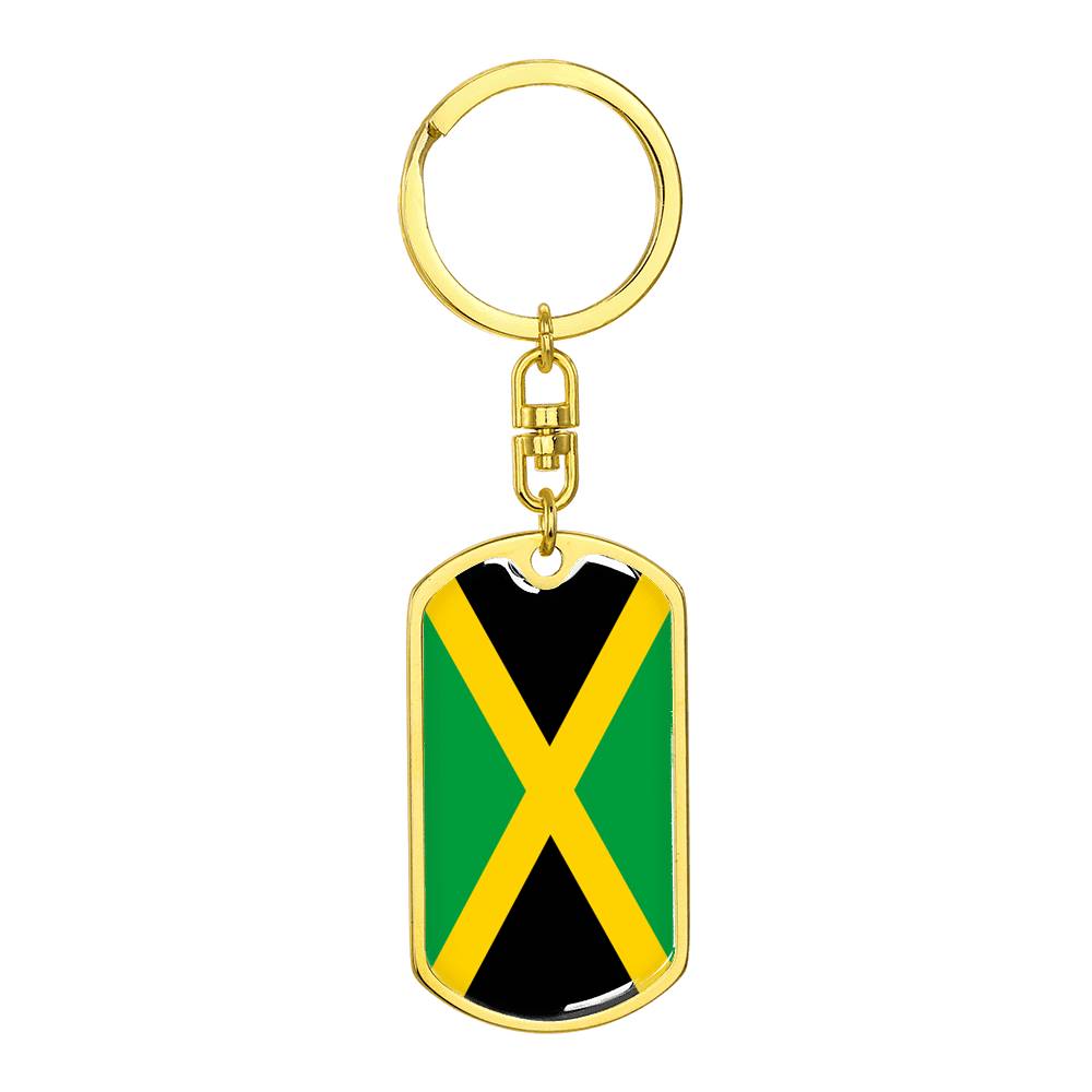 Jamaica Flag DogTag KeyChain