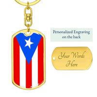 Thumbnail for Puerto Rico Flag DogTag KeyChain