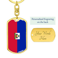 Thumbnail for Haiti Flag DogTag KeyChain