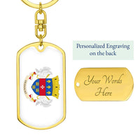 Thumbnail for St.Barths Flag DogTag KeyChain