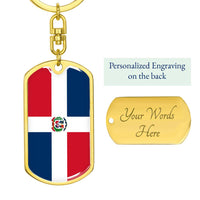 Thumbnail for Dominican Republic Flag DogTag KeyChain