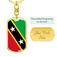 Thumbnail for St Kitts and Nevis Flag DogTag KeyChain