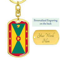 Thumbnail for Grenada Flag DogTag KeyChain