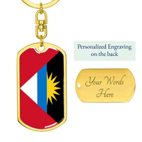Thumbnail for Antigua and Barbuda Flag DogTag KeyChain